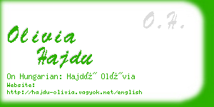 olivia hajdu business card
